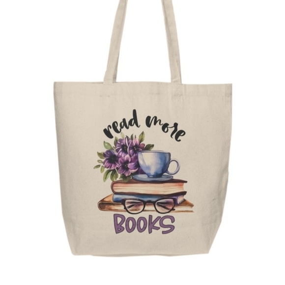 Read More Books Custom Tote Bag - Picture 2 of 2